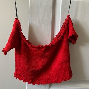 forever 21 off the shoulder cropped top